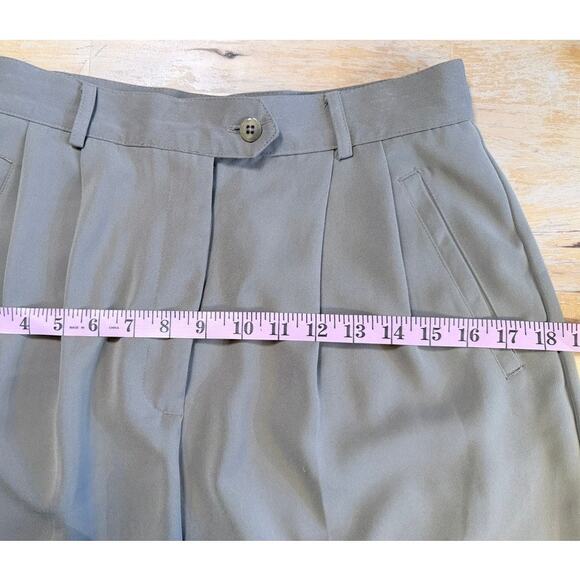 Top Flite by Spalding Long Pleated Golf Trouser Shorts Size 27 Cool Taupe Preppy - Picture 7 of 10